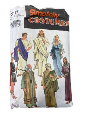 Simplicity 8108 Costumes Pattern Size XS-XL Adult Sewing Biblical Medieval CUT